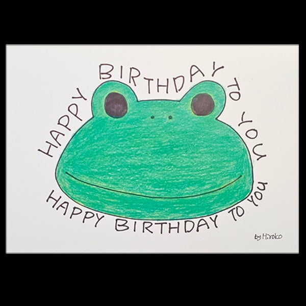 Birthday Card Happy Birthday Frog